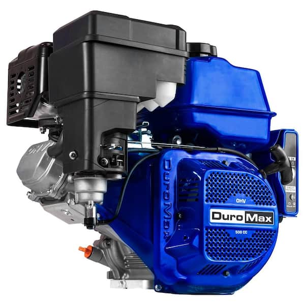 DUROMAX 500CC 1 in. Multi-Purpose Horizontal Key Shaft Recoil/Electric Start Portable Log Splitter Go Cart Gas Engine 50-State