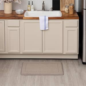 Wiltshire Beige 20 in. x 32 in. Indoor Comfort Kitchen Mat