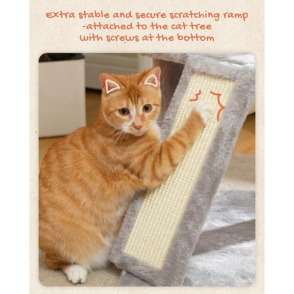 cenadinz 51 Cat Climbing Tower Cat Condo Multi-Level Cat