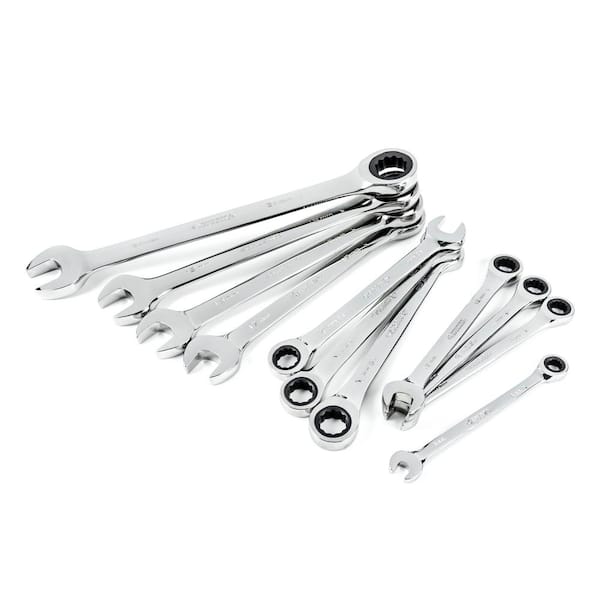 BLACK + DECKER 9pc Combination Open & Ring Spanner Wrench Set:  Metric/Imperial