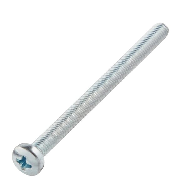 M3-0.5x40mm Zinc Pan Head Phillips Drive Machine Screw 2-Pieces