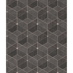 Brown Muir Chocolate Geo Wallpaper Sample