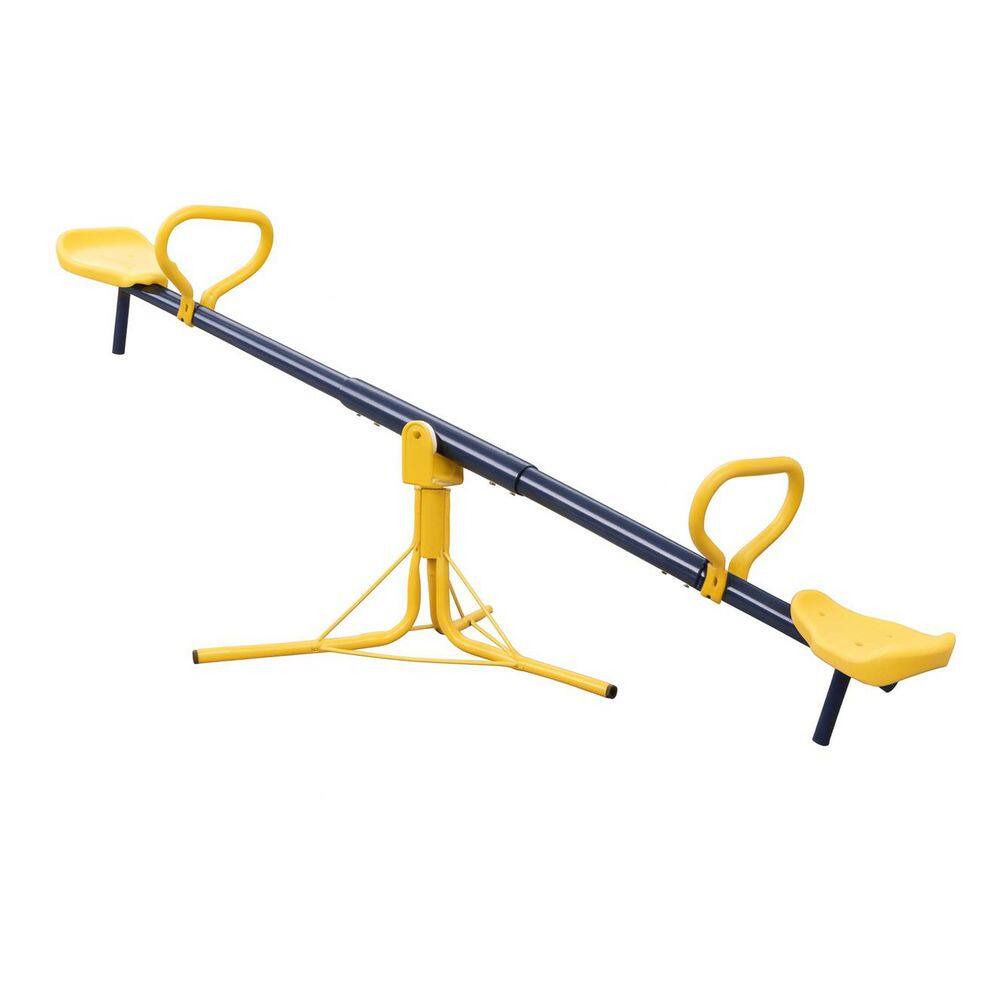 Kids Outdoor Seesaw Teeter Totter with 360° Rotation, Freestanding Playground Toy for Ages 4-12, Durable Steel Frame price history on PriceWatchPro