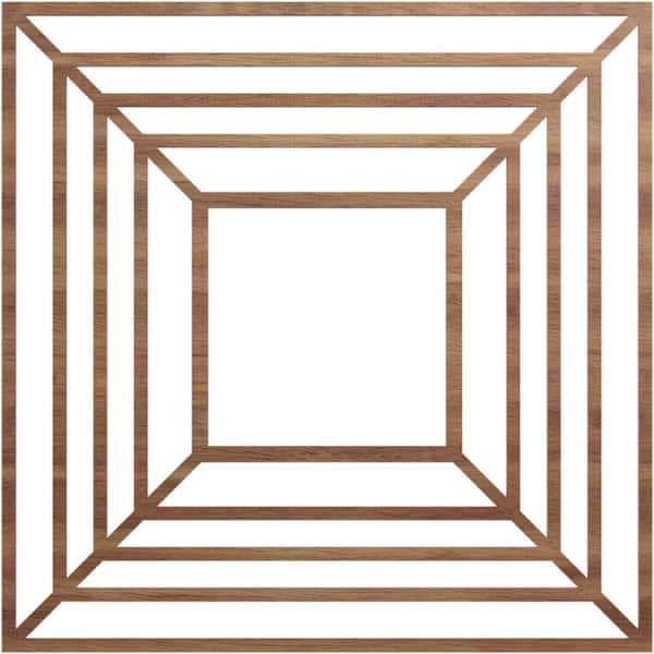 Ekena Millwork 24 in. x 8.375 in. x 0.375 in. Wood Medallion Moulding