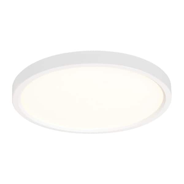 Generation Lighting Traverse Lotus 7 in. Round White Integrated LED Flush Mount