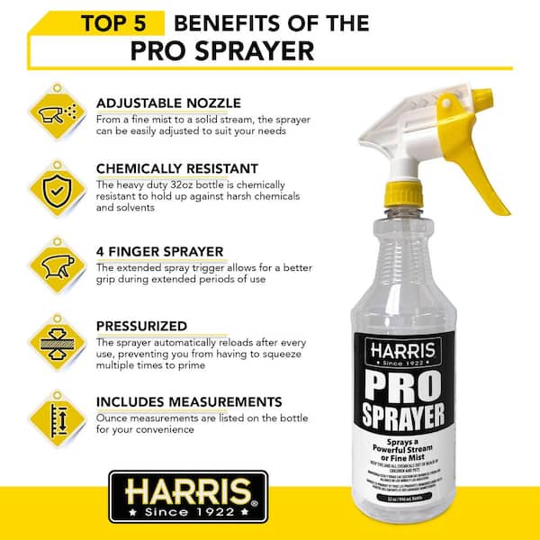 HARRIS Cleaning Vinegar All Purpose Household Surface Cleaner, 128oz  (Lavender) with Easy Fill Funnel