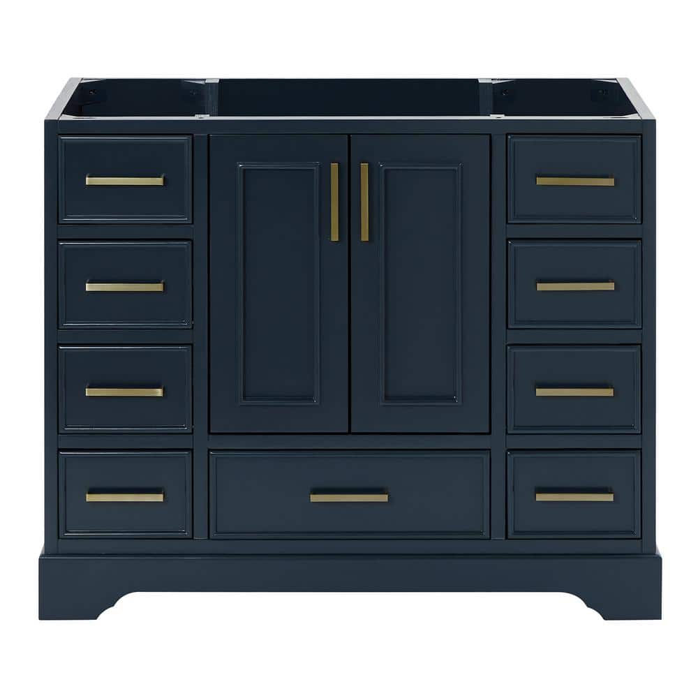 Stafford 42.75 in. W x 21.5 in. D x 34.5 in. H Bath Vanity Cabinet without Top in Midnight Blue price history on PriceWatchPro