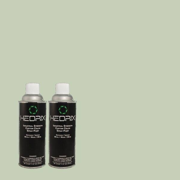 Hedrix 11 oz. Match of MQ3-49 Jade Tinge Low Lustre Custom Spray Paint (2-Pack)