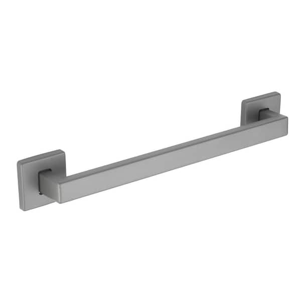 24 in. Soft Square Style Grab Bar in Gun Metal