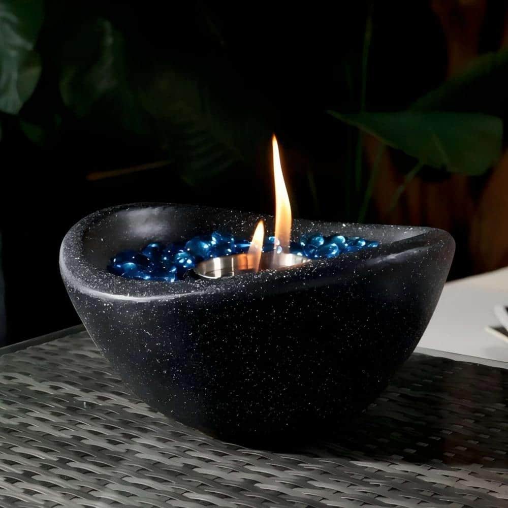 Mini Hybrid Desktop Fire Pit Portable Concrete Desktop Fire Pit
