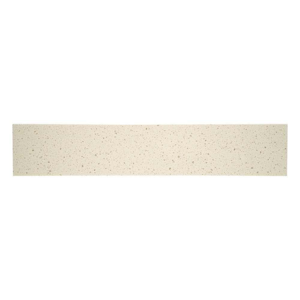 21 in. Engineered Marble Vanity Sidesplash in Iced White