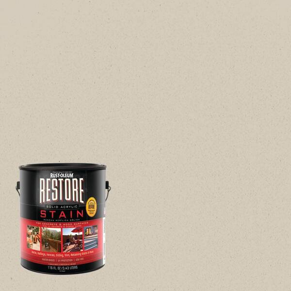 Rust-Oleum Restore 1 gal. Sailcloth Solid Acrylic Exterior Concrete and Wood Stain