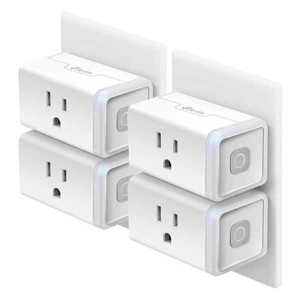 1-Outlet Smart Plug Smart Home Wi-Fi Outlet Works w/ Alexa, Echo, Google Home and IFTTT No Hub Required, Remote (4-Pack)