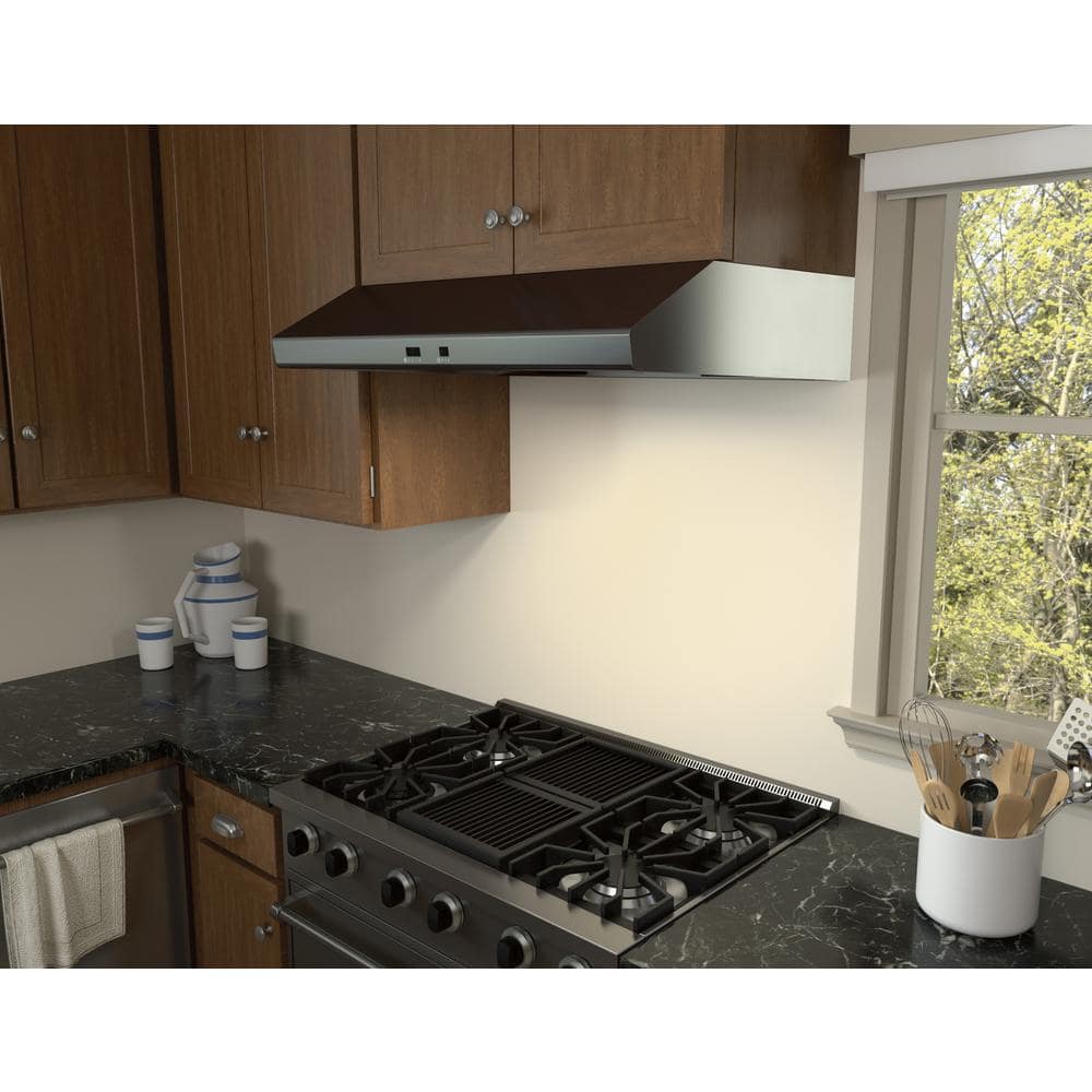 Zephyr 36" Black Stainless Steel Under Cabinet Range Hood