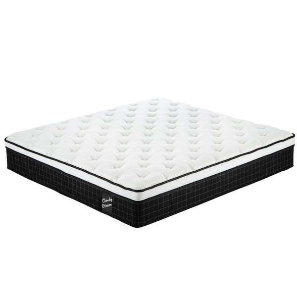 Queen Size Hybrid Mattress Medium Firm 12 in. Individual Pocket Spring Queen Memory Foam Mattress, CertiPUR-US