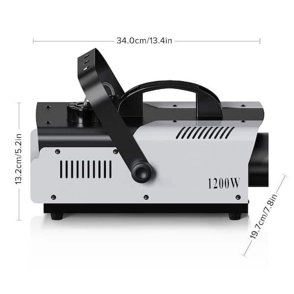 Justincity 1200-Watt RGB Fog Machine with 6 Colorful LED Lights, 1