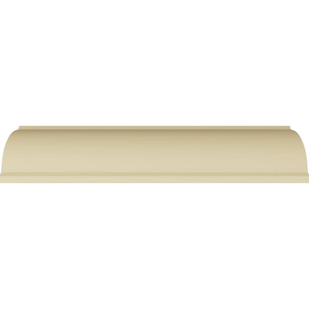 Primed White Geometric Urethane Crown Moulding Sample