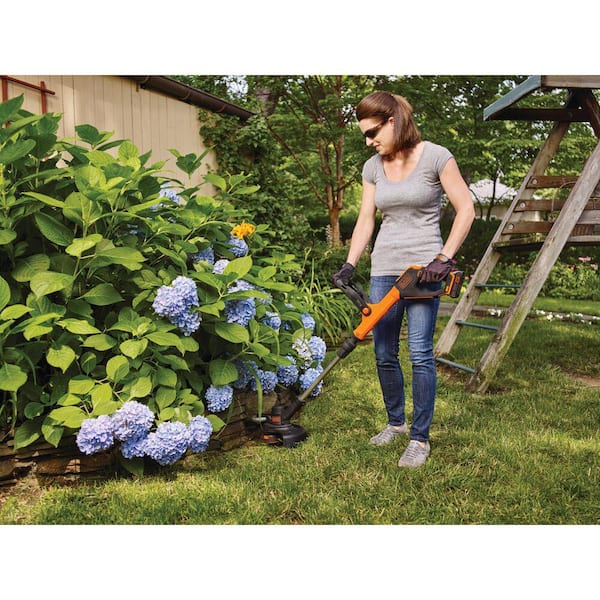 Electric Cordless Grass String Trimmer 24V 650W, Grass Trimmer Weed Lawn Edger Eater Electric Grass Cuuting Machine With 2 Battery