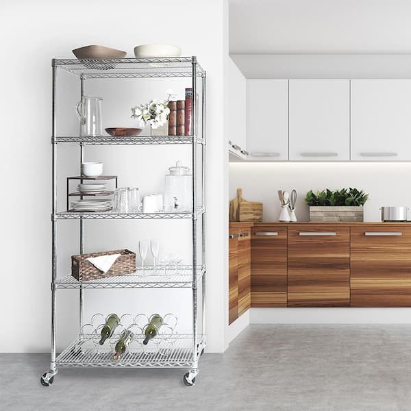 Seville Classics UltraDurable 5-Tier Commercial NSF