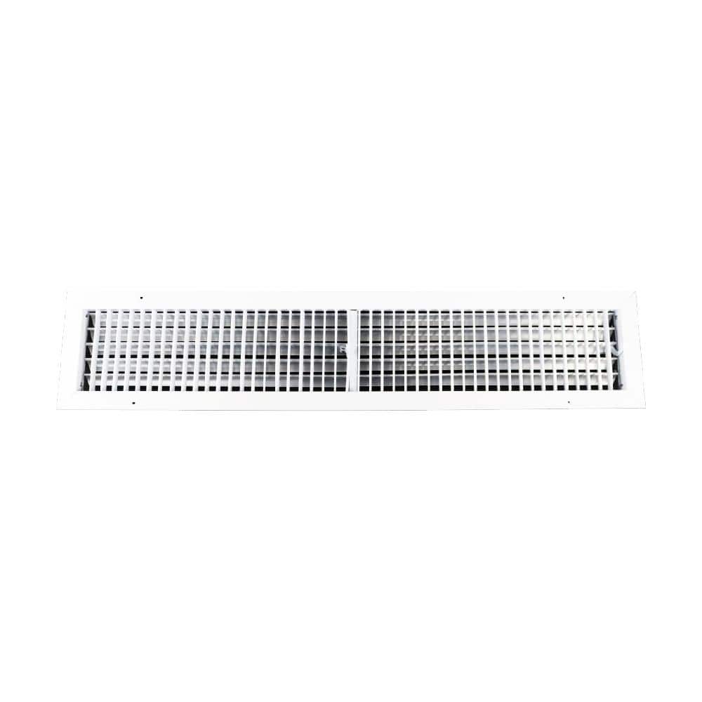 36 in. x 6 in. Aluminum Adjustable Wall Register in White price history on PriceWatchPro