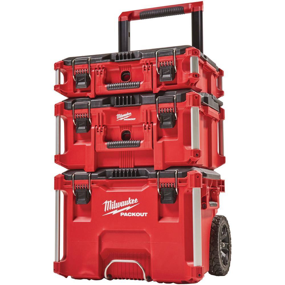 thumbnail image 2 of Milwaukee Packout Large Tool Box – 48-22-8425, Lockable Resin, 100 Lb Capacity 2 of 3