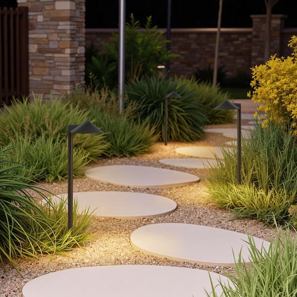 Laplusbelle 26.25 in. Low Voltage Black Aluminum Hardwired