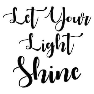 Let Your Light Shine Stencil and Free Bonus Stencil