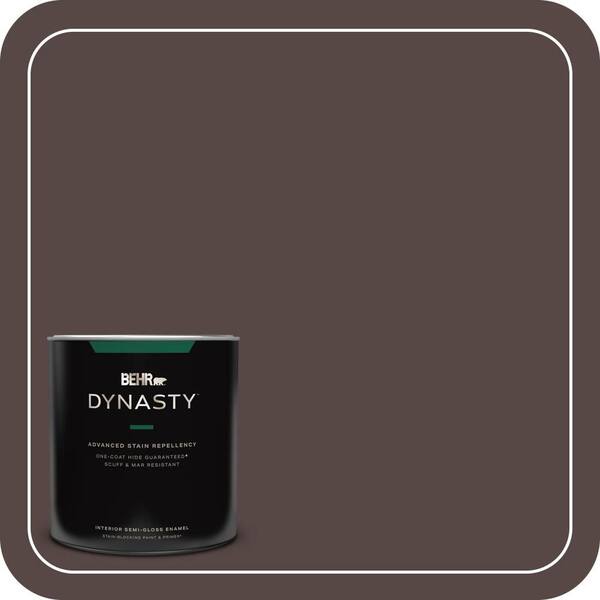 BEHR DYNASTY 1 qt. Home Decorators Collection #HDC-CL-14 Pinecone Path Semi-Gloss Enamel Interior Stain-Blocking Paint & Primer
