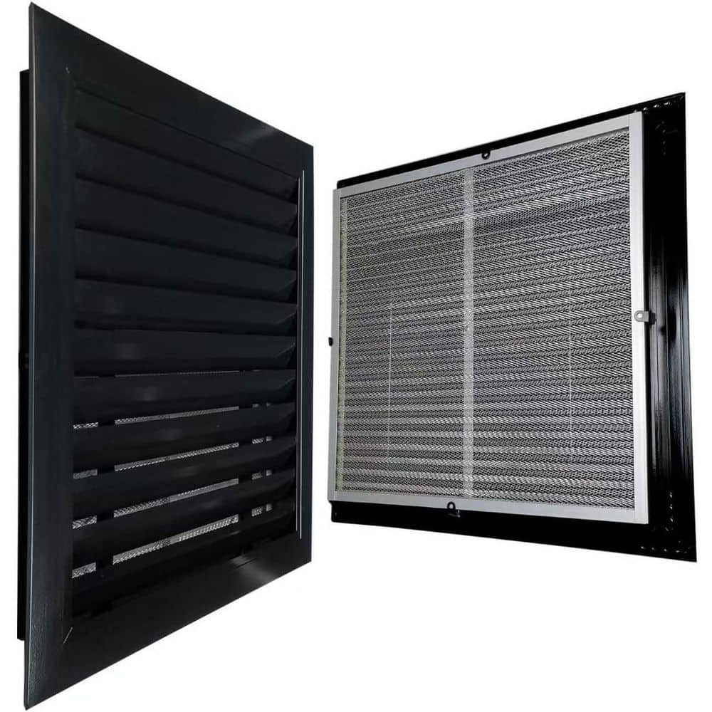 18 x 18 Square Aluminum Gable Vent with Detachable Screen for Attic and Shed Ventilation Durable, Stylish Design Black price history on PriceWatchPro