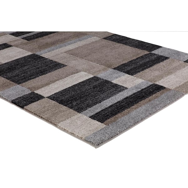 Super Area Rugs Plymouth Black 5 ft. x 7 ft. Geometric Farmhouse Oval Area  Rug SAR-PLY01-BLACK-5X7 - The Home Depot