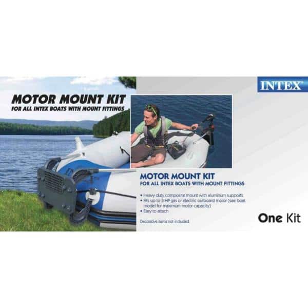 Intex Composite Boat Motor Mount Kit for Inflatable Fishing Boat (2 Pack)