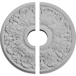16-1/2 in. x 3-5/8 in. x 1-1/8 in. Apollo Urethane Ceiling Medallion, 2-Piece (Fits Canopies up to 5-5/8 in.)
