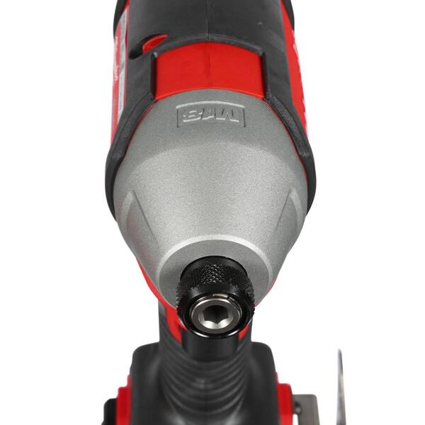Milwaukee - M18 18-Volt Lithium-Ion Brushless Cordless 1/4 in. Cordless Impact Driver Kit W/(2) 2.0Ah Batteries, Charger & Hard Case