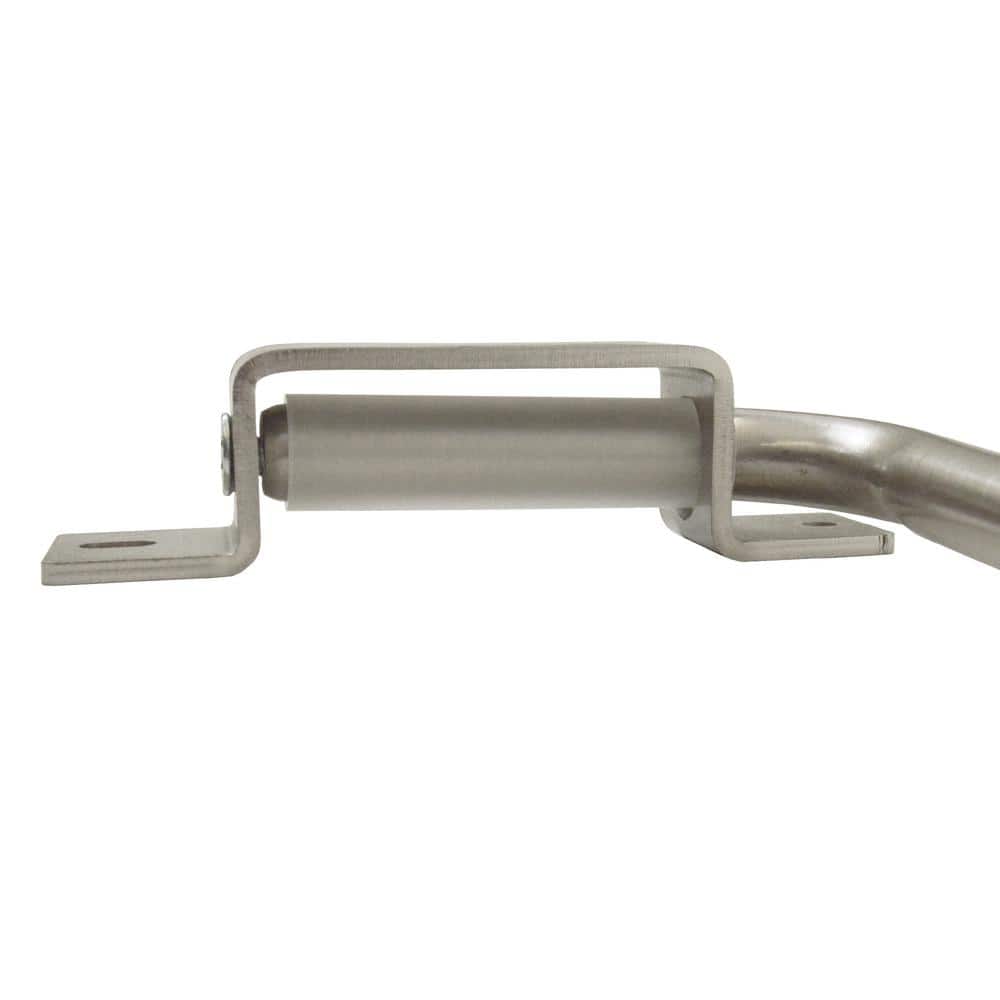 Nickel Adjustable Swing Arm Curtain Rod, 20-36"