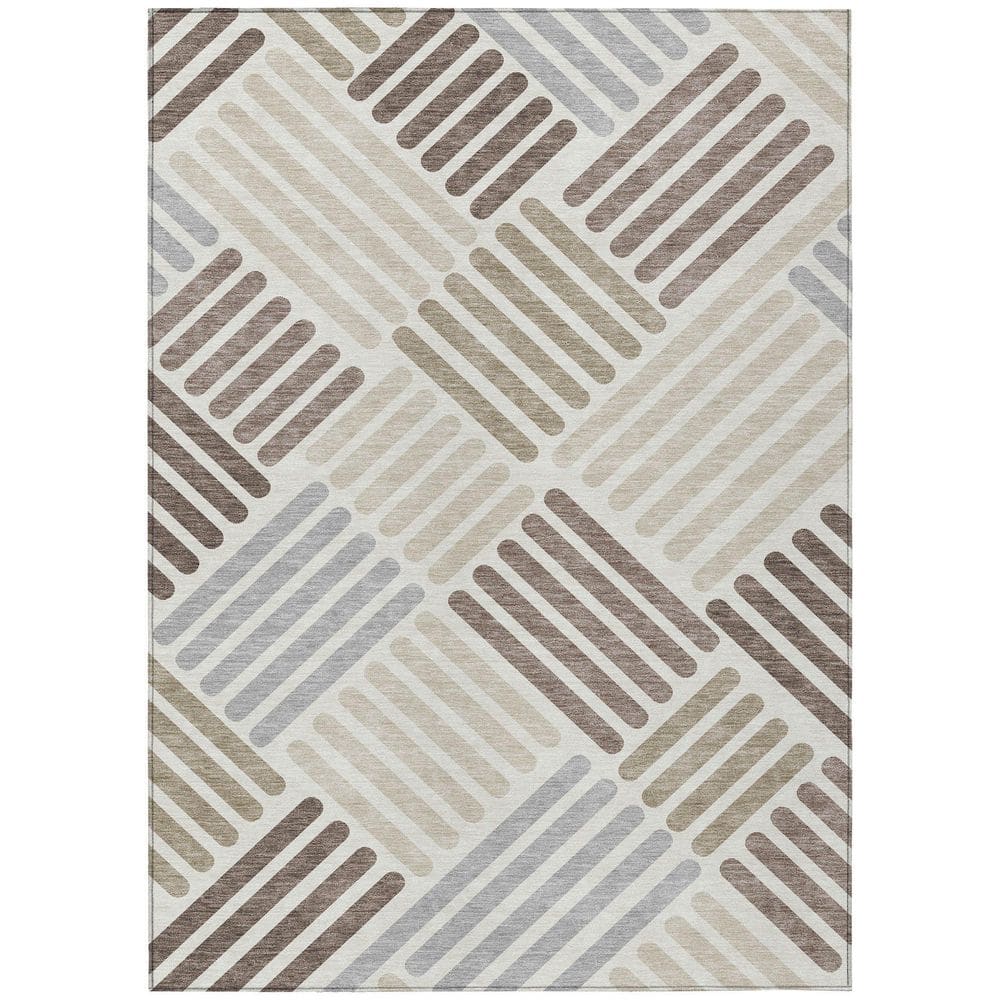 Chantille Machine Washable Indoor/Outdoor Abstract ACN2339 Ivory 9 ft. x 12 ft. Area Rug price history on PriceWatchPro