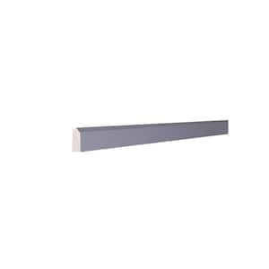 96 in. W x 0.75 in. D x 0.75 in. H Lancaster Series Convex Top Molding in Gray