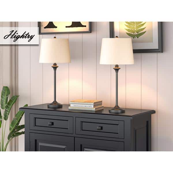 Cleveland 26 " Black Buffet Table Lamp Set (Set of 2)