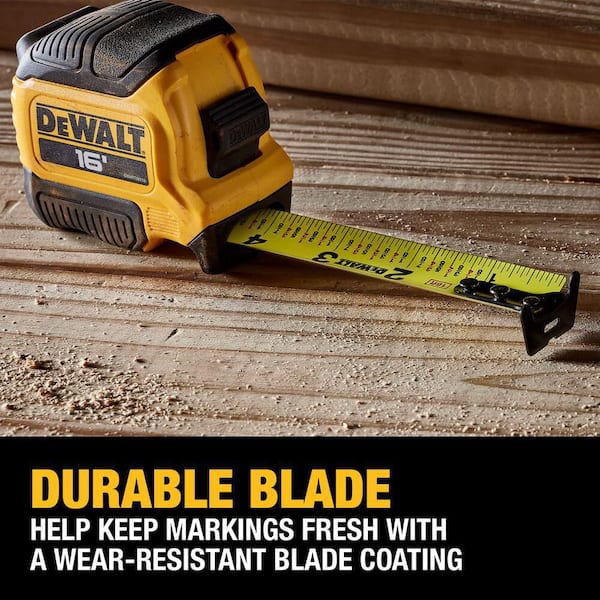 DEWALT - 16 ft. x 1-1/8 in. Tape Measure with Finger Brake