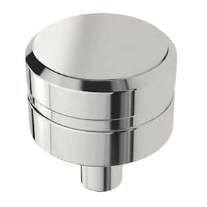 Liberty Etched Modern 1 in. (26 mm) Polished Chrome Cabinet Knob