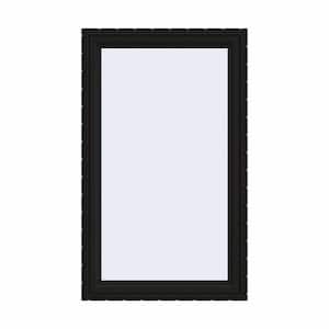 36 in. x 60 in. V-4500 Series Black FiniShield Vinyl Right-Handed Casement Window with Fiberglass Mesh Screen