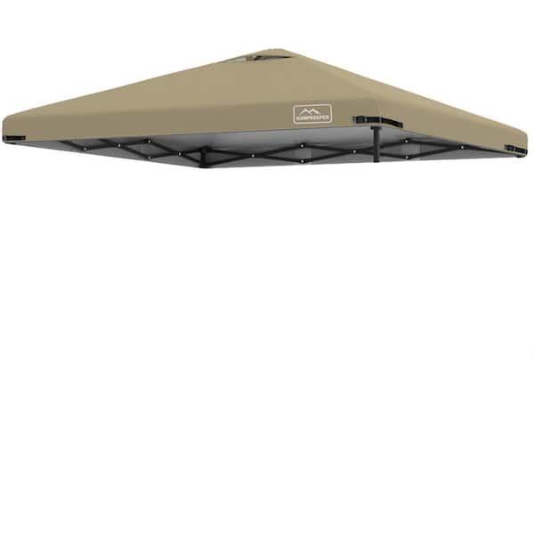 Sudzendf 10 ft. x 10 ft. Khaki Pop Up Canopy Tent Top Replacement Cover Roof with Air Vent