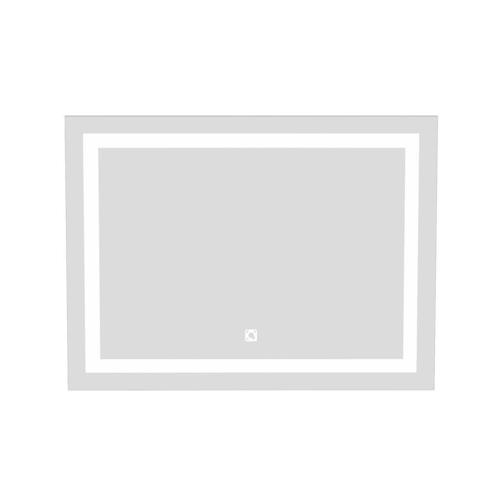 40 in. W x 32 in. H Rectangular Frameless LED Wall Bathroom Vanity Mirror i