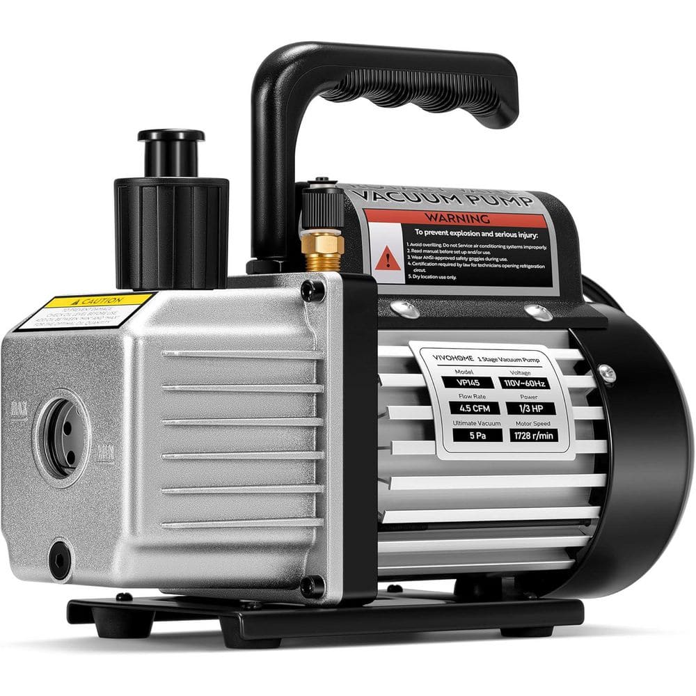 4.5 CFM 1/3 HP 110V Single Stage HVAC Vacuum Pump for R134a R12 R22 R502 R410a Systems price history on PriceWatchPro