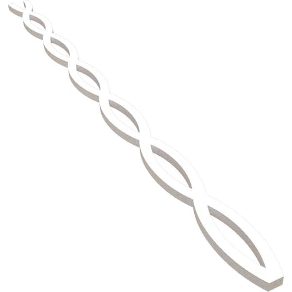 Ekena Millwork Rakaia 47 in. H x 0.625 in. W Slatwall Panels in PVC 22-Pack