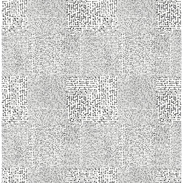 NuWallpaper Black Mayim Peel and Stick Wallpaper Sample