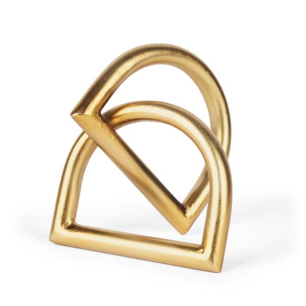 Mercana Locke Small Matte Gold Metal Decorative Object
