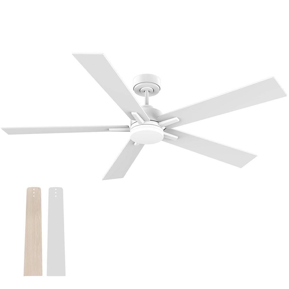 60 in.Smart White Ceiling Fan with Lights Remote,Voice Control via Alexa Google WIFI App,Quiet DC Motor price history on PriceWatchPro