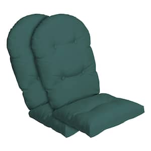 20 in. x 48 in. Outdoor Adirondack Chair Cushion in Peacock Blue Green Texture (2-Pack)