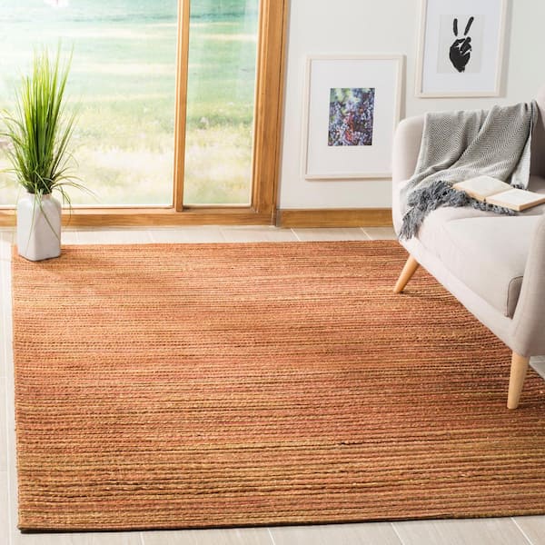 Cape Cod Rust 4 ft. x 6 ft. Striped Area Rug