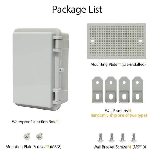 Light Grey Electric Junction Box IP65 Waterproof Protection For Outdoor / Indoor - View #2